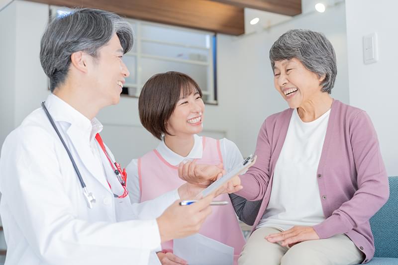 ご自宅で医療を受けられる仕組みです